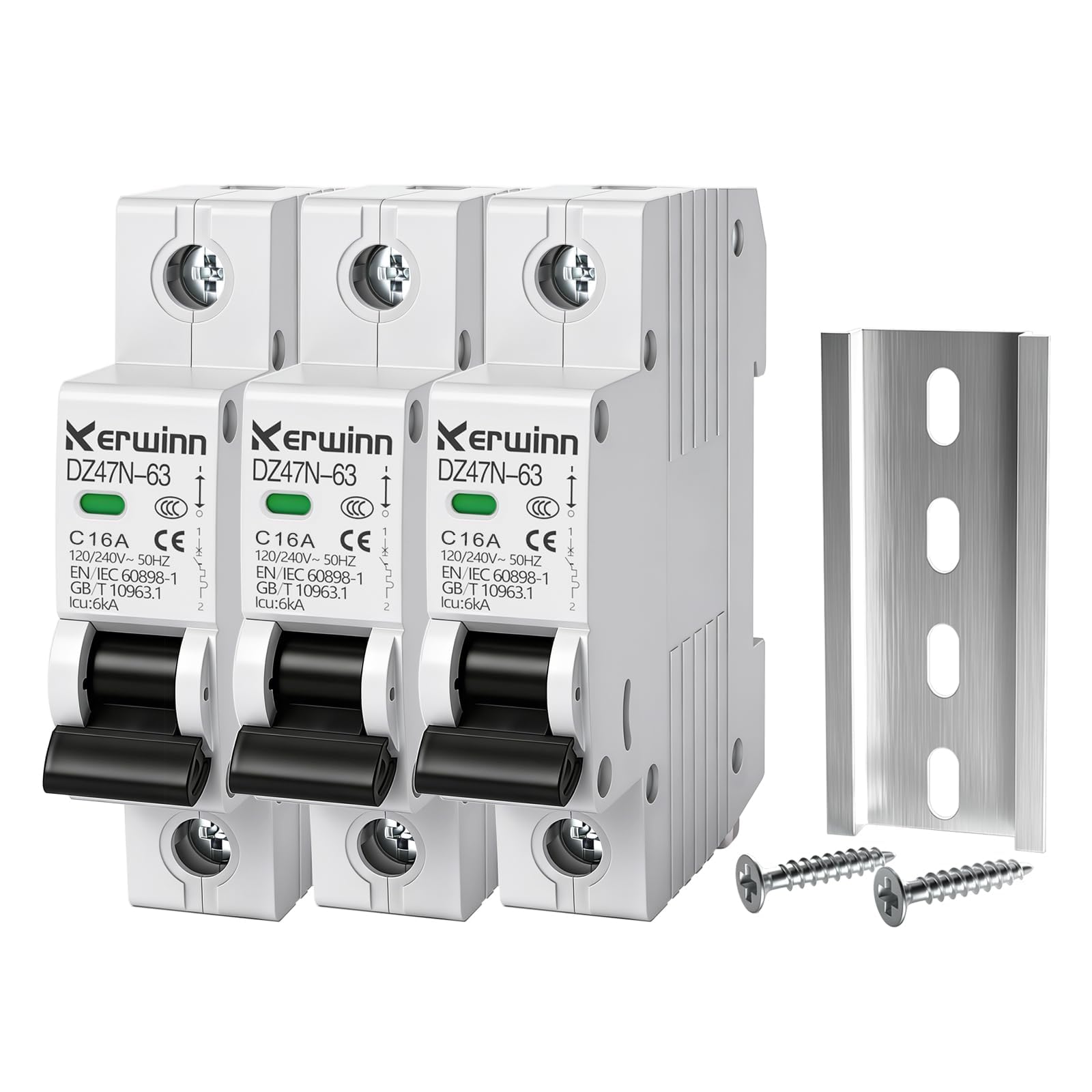 Miniature Circuit Breaker 120V/240V ac Circuit Breaker 1 Pole 20Amp Smart Circuit Breaker DIN Rail Mount for Marine Power Systems,Solar photovoltaic Systems(C20A) — Amazon image 16