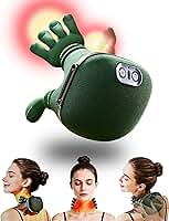 Massageador Elétrico Maozinha Profissional Muscular Para Pescoço Ombros Portátil Silencioso Recarregável Deep 3d Alívio Da Dor Relaxamento Muscular Verde-escuro