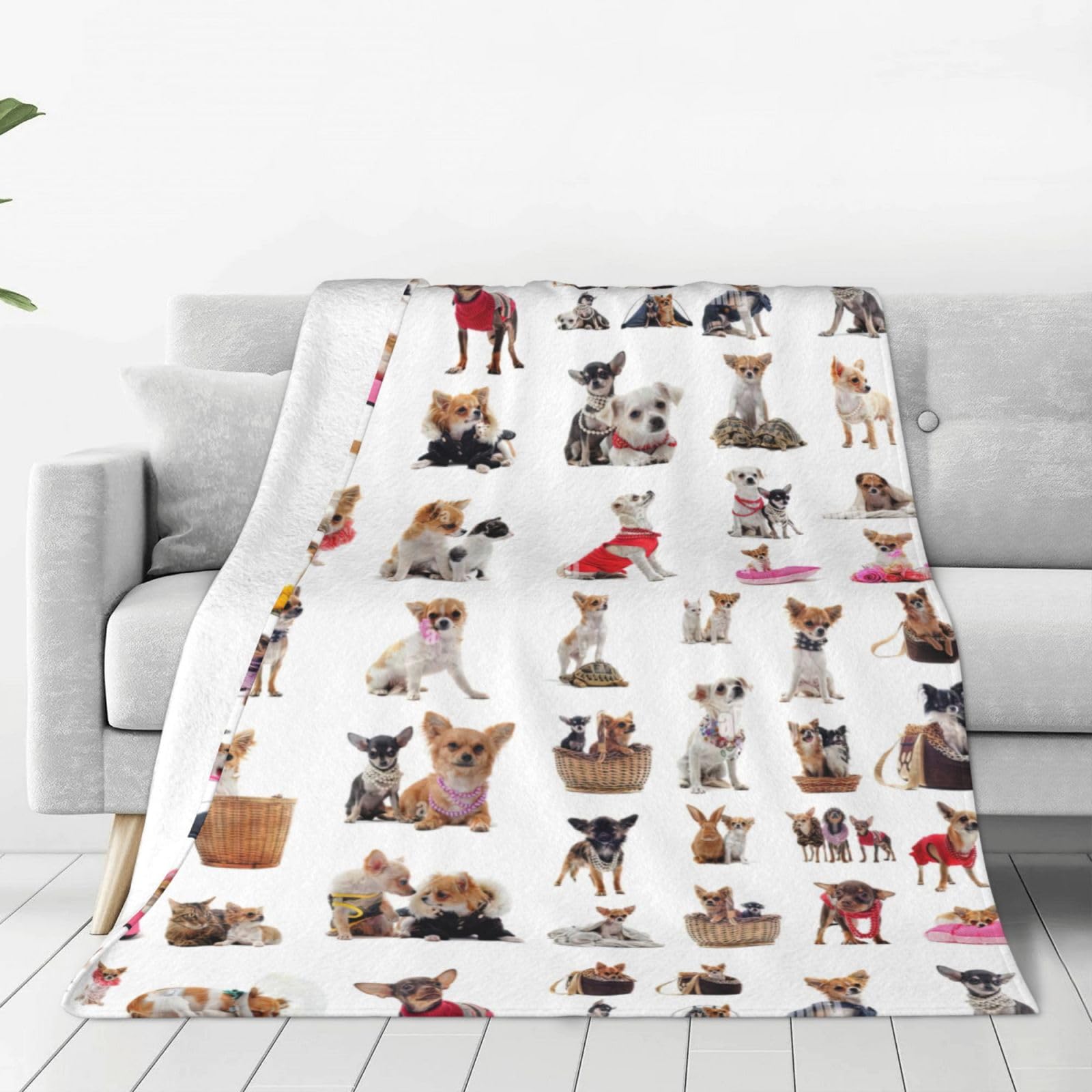 Couverture en flanelle carlin WURTON 203x152 cm douce plaid