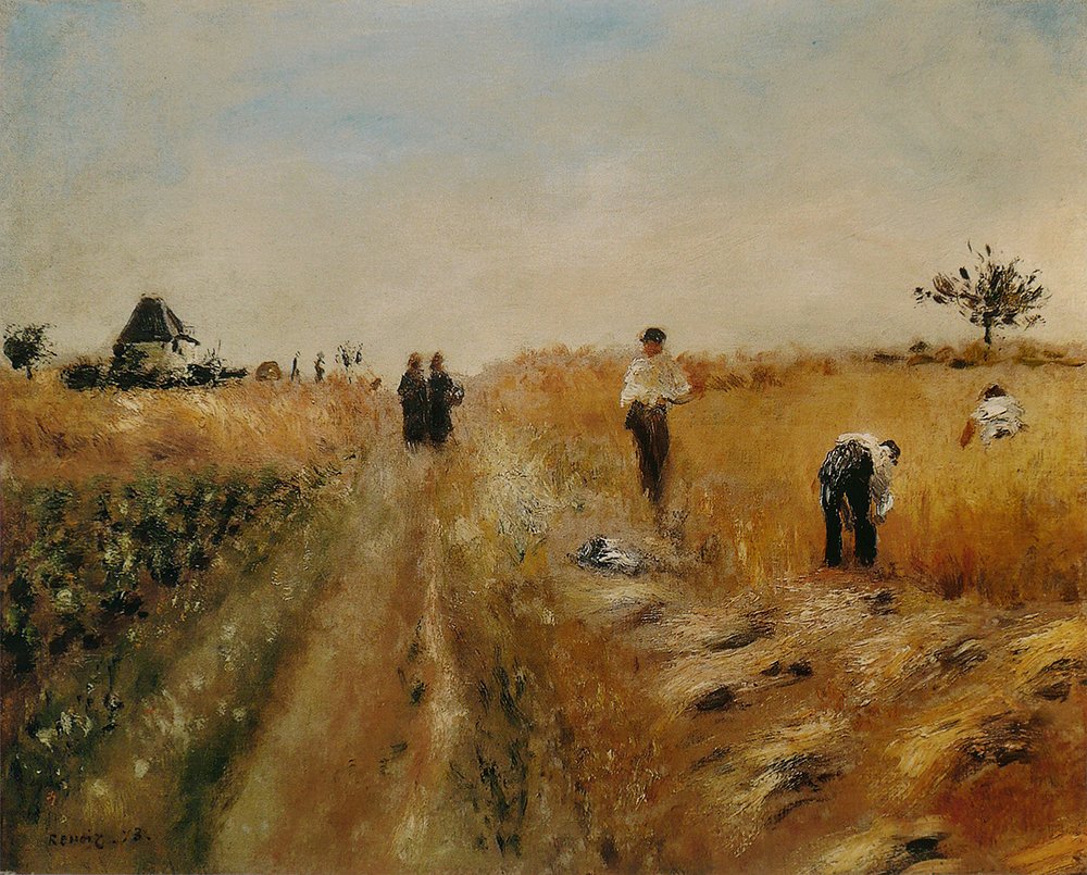 Toile Renoir Les Moissonneurs une poésie lumineuse dans votre maison