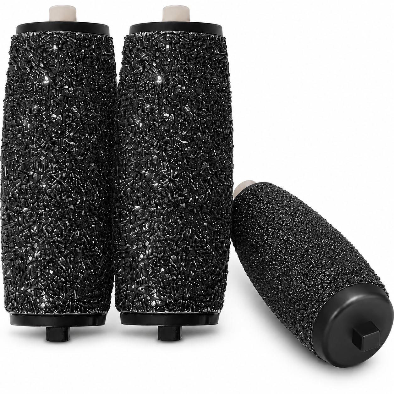 Extra Coarse Refill Rollers for CARE ME Electric Foot Callus Remover CM-203 – 2 Super Coarse and 1 Medium Coarse Replacement Heads (3 Count)