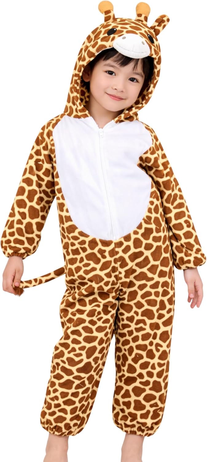 زي زرافة للاطفال من سن 1-8 سنوات | ازياء حيوانات للاطفال | بذلة زرافة تنكرية للهالوين للاولاد والبنات | زي تنكري على شكل زرافة للاطفال الصغار والرضع