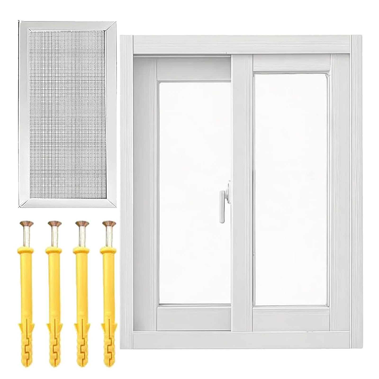 Ventana de aluminio resistente para sótanos y exteriores con marco reforzado