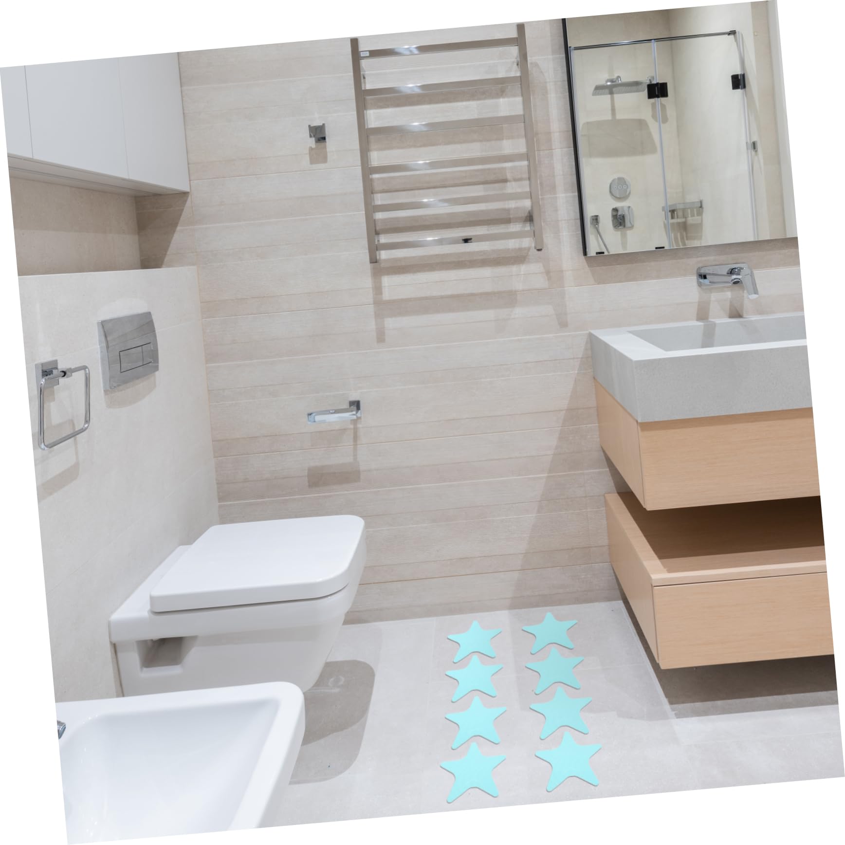 IMIKEYA 5juegos Pegatinas Antideslizantes Forma De para Baño Autoadhesivas De Seguridad para Bañera y Ducha Caídas Superficies Resbaladizas