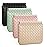 BUSOHA 4 PCS Small Makeup Bag for Purse, Mini Portable Cosmetic Bags for Women, Weave Coin Purse Lipstick Cosmetic Accessories Organizer, Small Travel Kit Storage Pouch