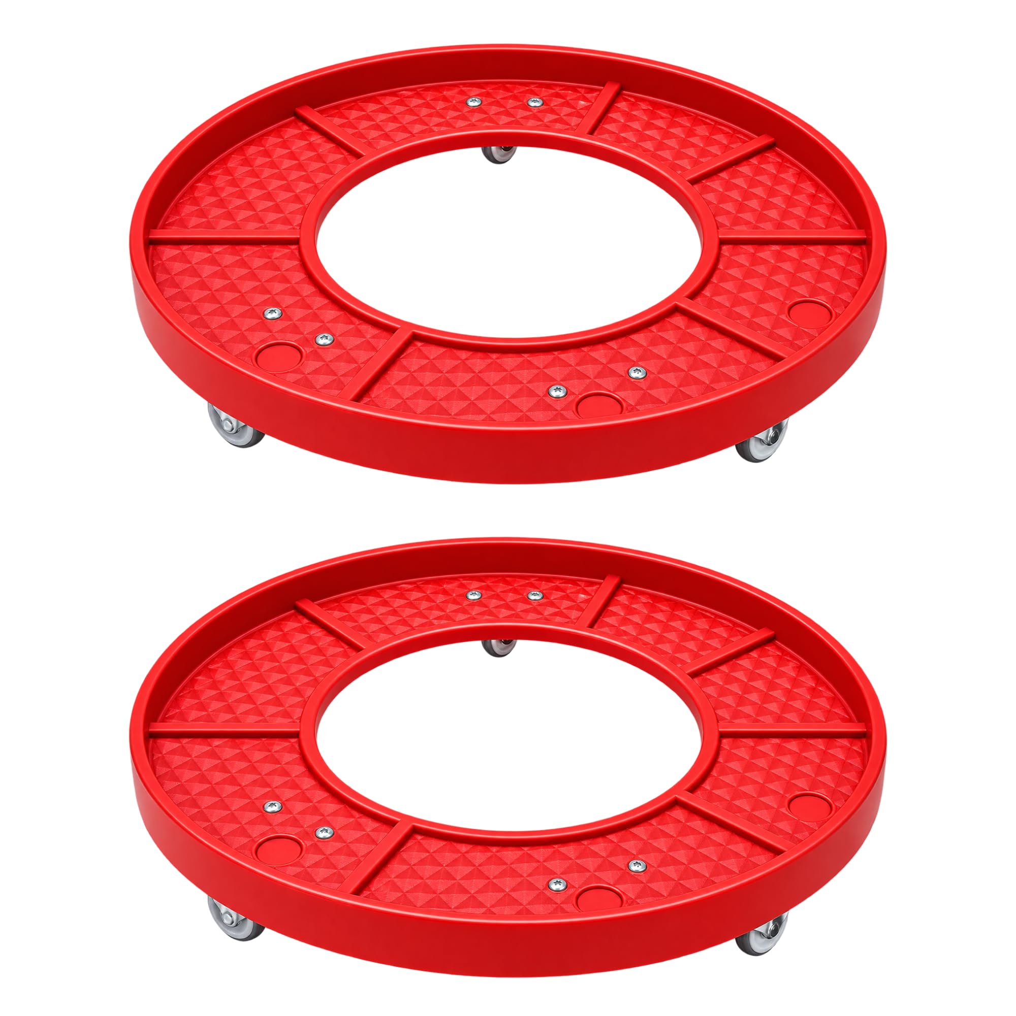 Lifelong Red Plastic Cylinder Trolley With Wheels