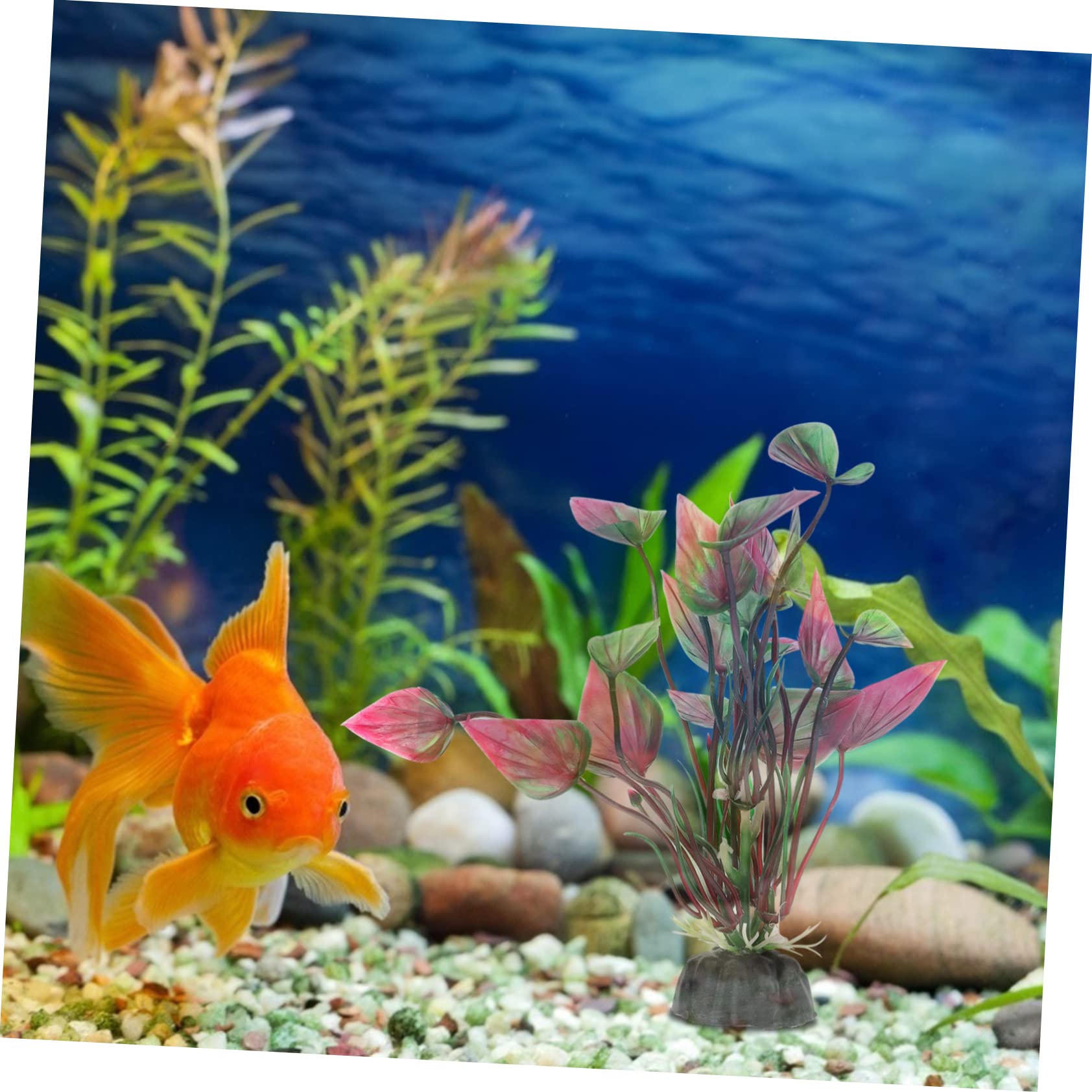 YARNOW 5 Juegos Plantas Acuáticas Artificiales Estanque Tanque De Peces De Acuario Plantas De Acuario Artificiales Bol Piscina Tanques Parque Equipo El Plastico 6 Piezas * 5
