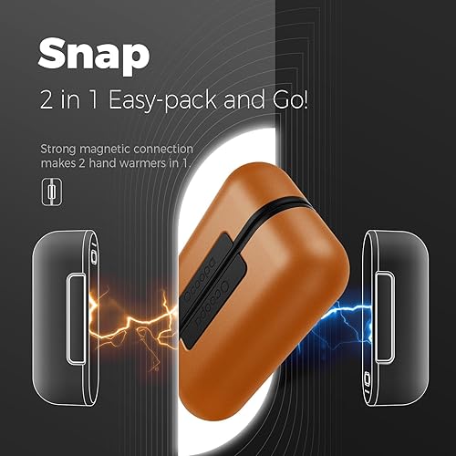 Miniatura 23 de OCOOPA Calentadores de manos recargables, paquete de 2, calentador de manos eléctrico magnético, 16 horas de calor, 4 niveles de calor hasta 145 ℉