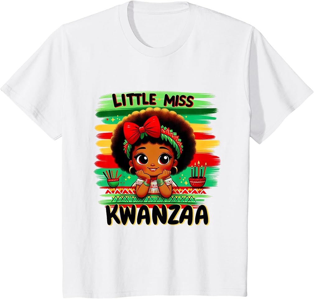 Happy Kwanzaa 2025 Little Miss Kwanzaa T-Shirt