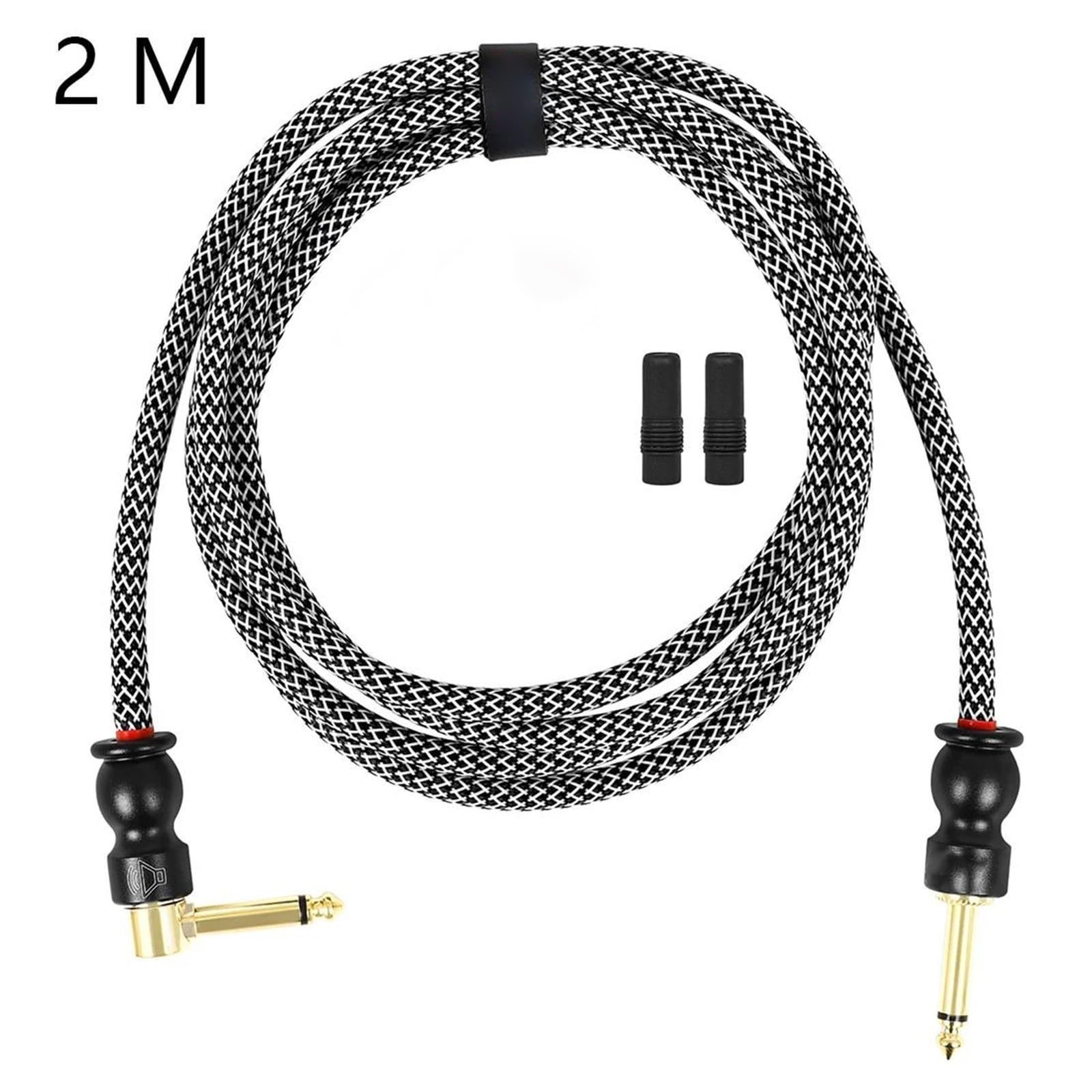 Kabel Do Gitary Kable Do Gitary Elektrycznej Głośniki Wzmacniacze 6,35 Mm | Używając materiału przewodzącego,miedzi o wysokiej czystości i dobrej przewodności.(2M)