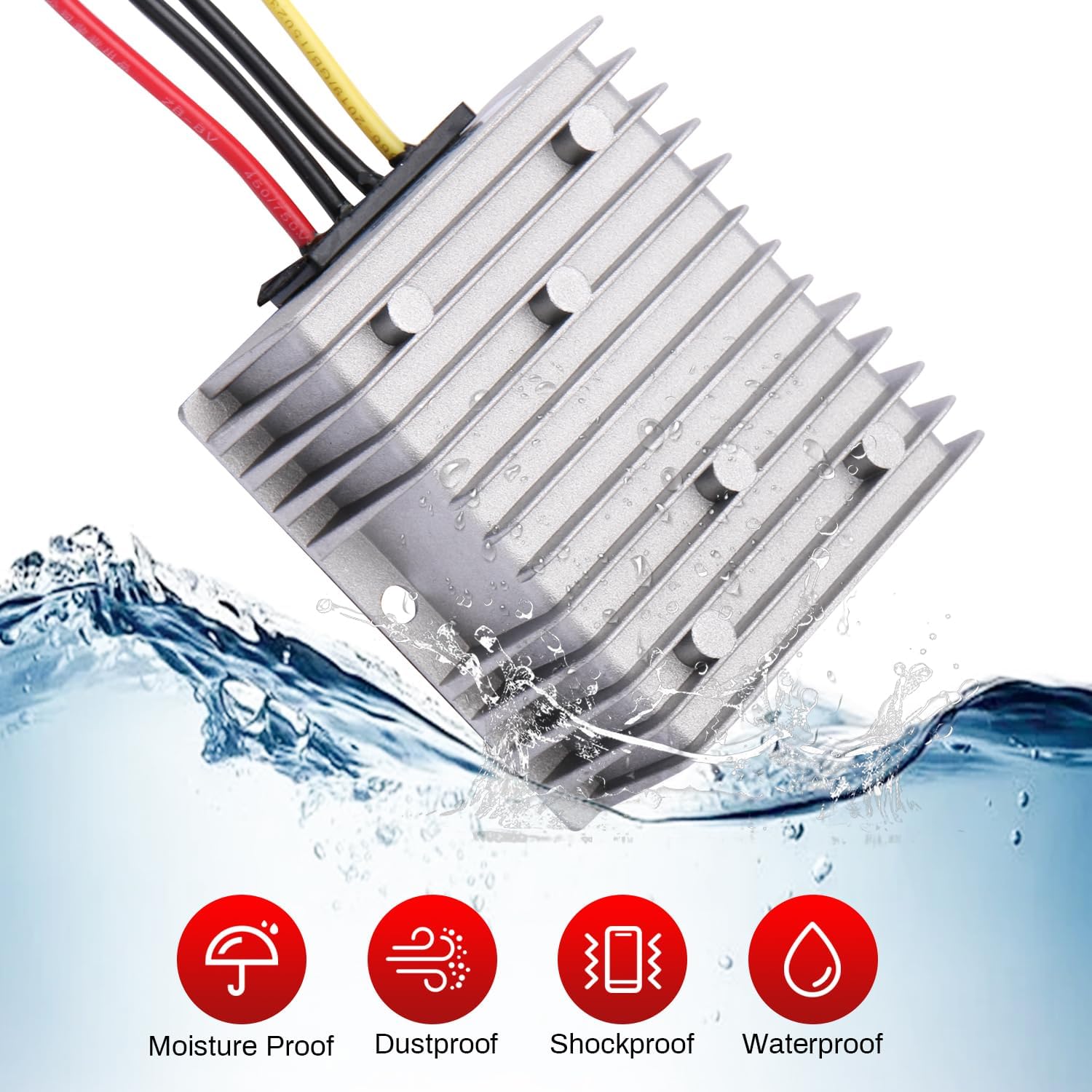 DC 5V Boost to 12V 5A 60W Power Converter, Step Up Converter for Solar Panels, Golf Cart and Other Vehicles