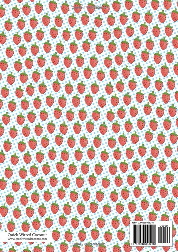Strawberry Notebook - Lined Pages - A4 - Premium: (Sky Blue Edition) Fun notebook 192 lined pages (A4 / 8.27x11.69 inches / 21x29.7cm) - Image 2