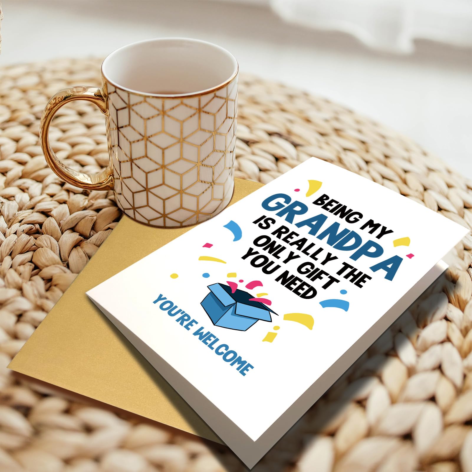 Cartes De Fête Des Pères Pour Grand-père – Requin – Carte D'anniversaire De La Part De Petite-fille, Petit-fils, Joyeux Anniversaire De La Part Des Tout -petits, Bébés, Petits-enfants, Cartes De Vœux