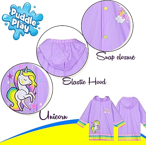 Miniatura 2 de Puddle Play Sudadera con capucha para niños y niñas, colores y diseños divertidos, para niños pequeños y pequeños