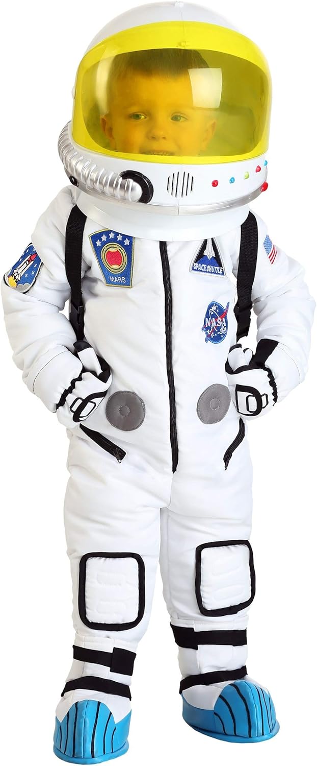 Toddler Astronaut Costume | Space Suit for Kids | Uniform with NASA and Mission Patches | Halloween or Play - Image 2