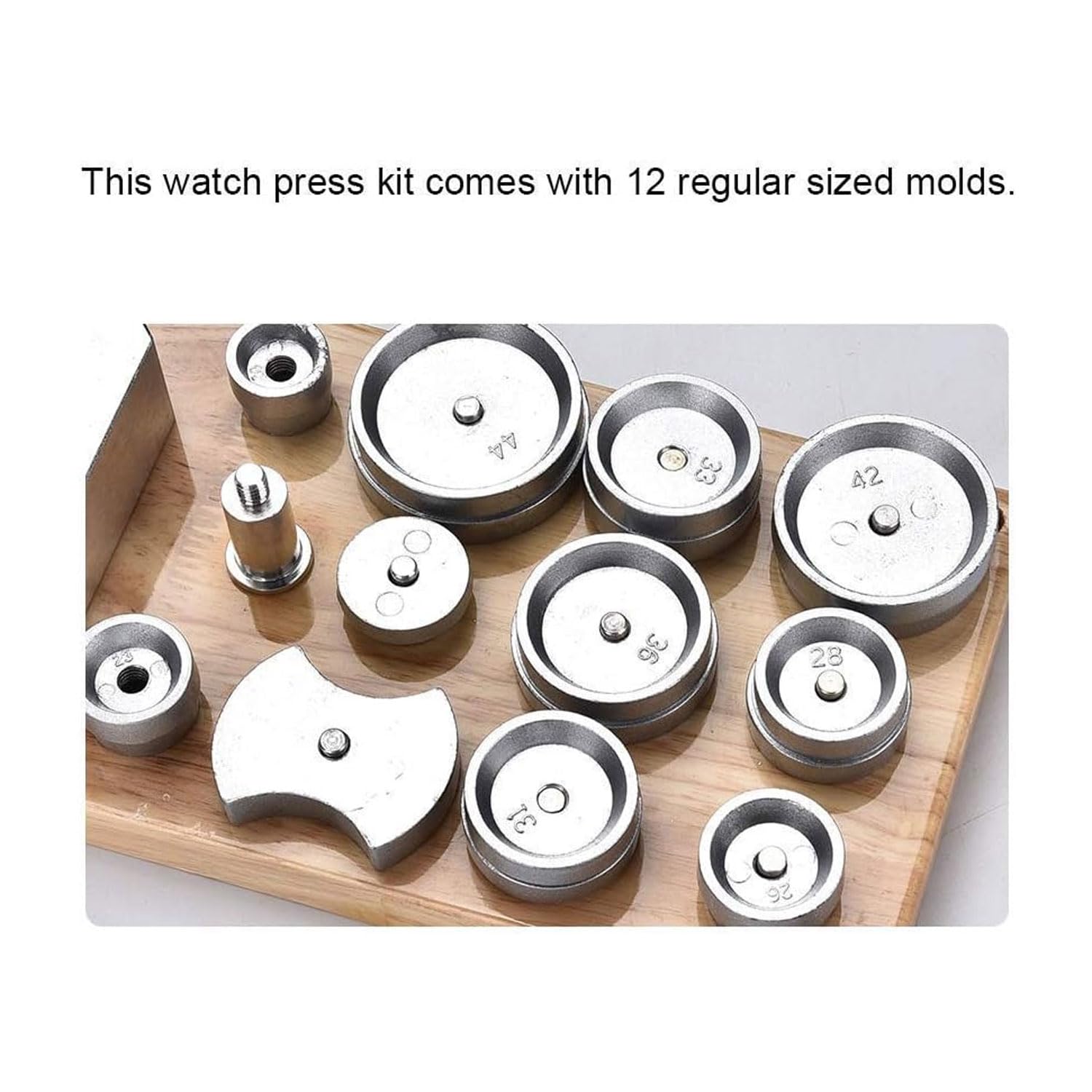 Kit di strumenti per la riparazione di orologi con macchina cilindrica sul fondello della cassa, chiusura della cassa e 12 timbri, strumento di sostituzione della batteria per la copertura posteriore