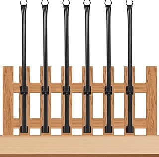 GCCSJ 5 FT String Light Poles for Outside, 6 Pack