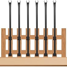 GCCSJ 5 FT String Light Poles for Outside 6 Pack Heavy Duty Metal Poles for Deck Easy to Install String Lights Hanging Light Poles for Fence Garden Backyard Wall 6 Pack