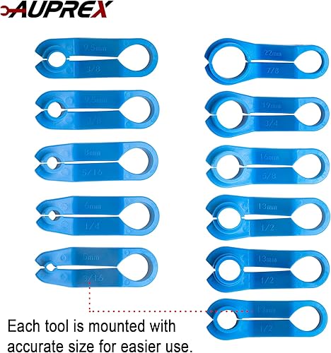 Miniatura 5 de AUPREX Juego de 11 herramientas de extracción de desconexión de CA y línea de combustible para Ford y otros, kit de desconexión rápida de línea de