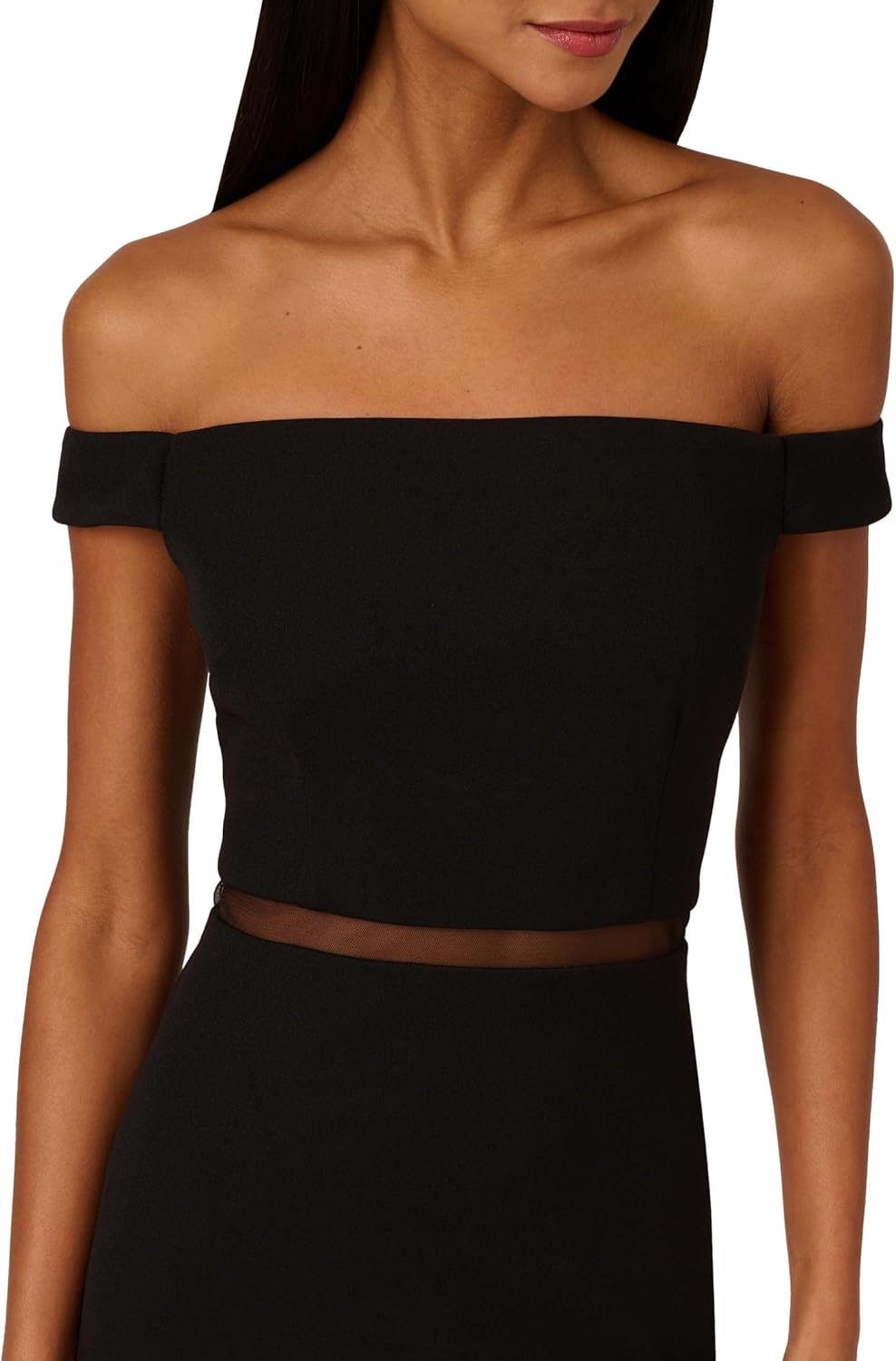 Adrianna Papell Womens Knit Crepe Midi Dress - Image 3