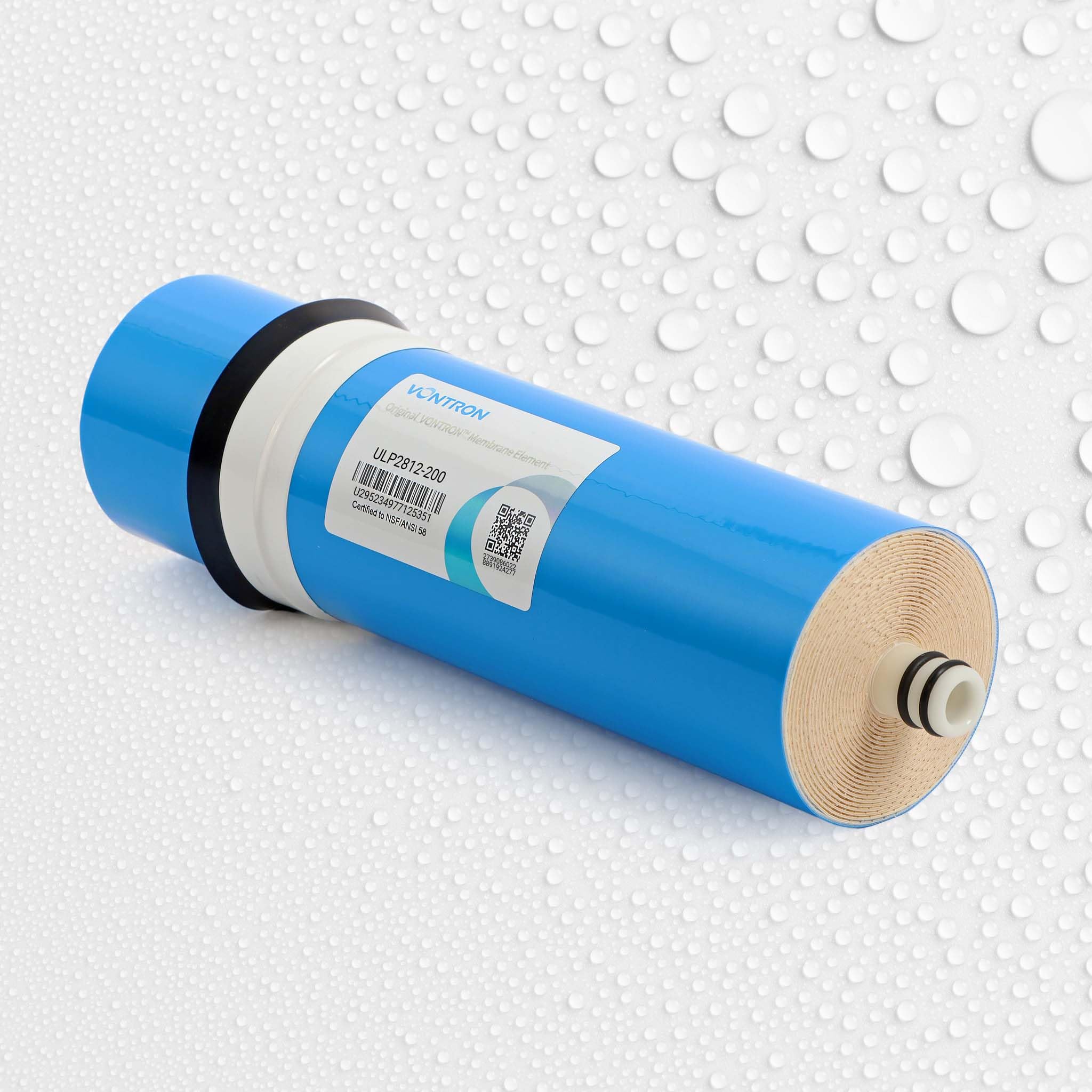 Membrana odwróconej osmozy Naturewater RO o wydajności 200 GPD 750 l/dzień, 10 cali (254 mm), wymienna membrana do systemu odwróconej osmozy, filtr osmotyczny, filtr do wody pitnej