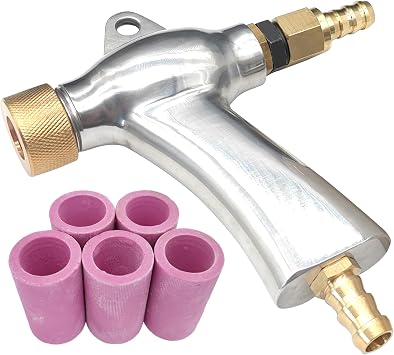 Sand Blaster Gun, Sandblasting Sandblaster Gun Kit for Sandblast Blast Cabinet with 5Pcs Ceramic Nozzles