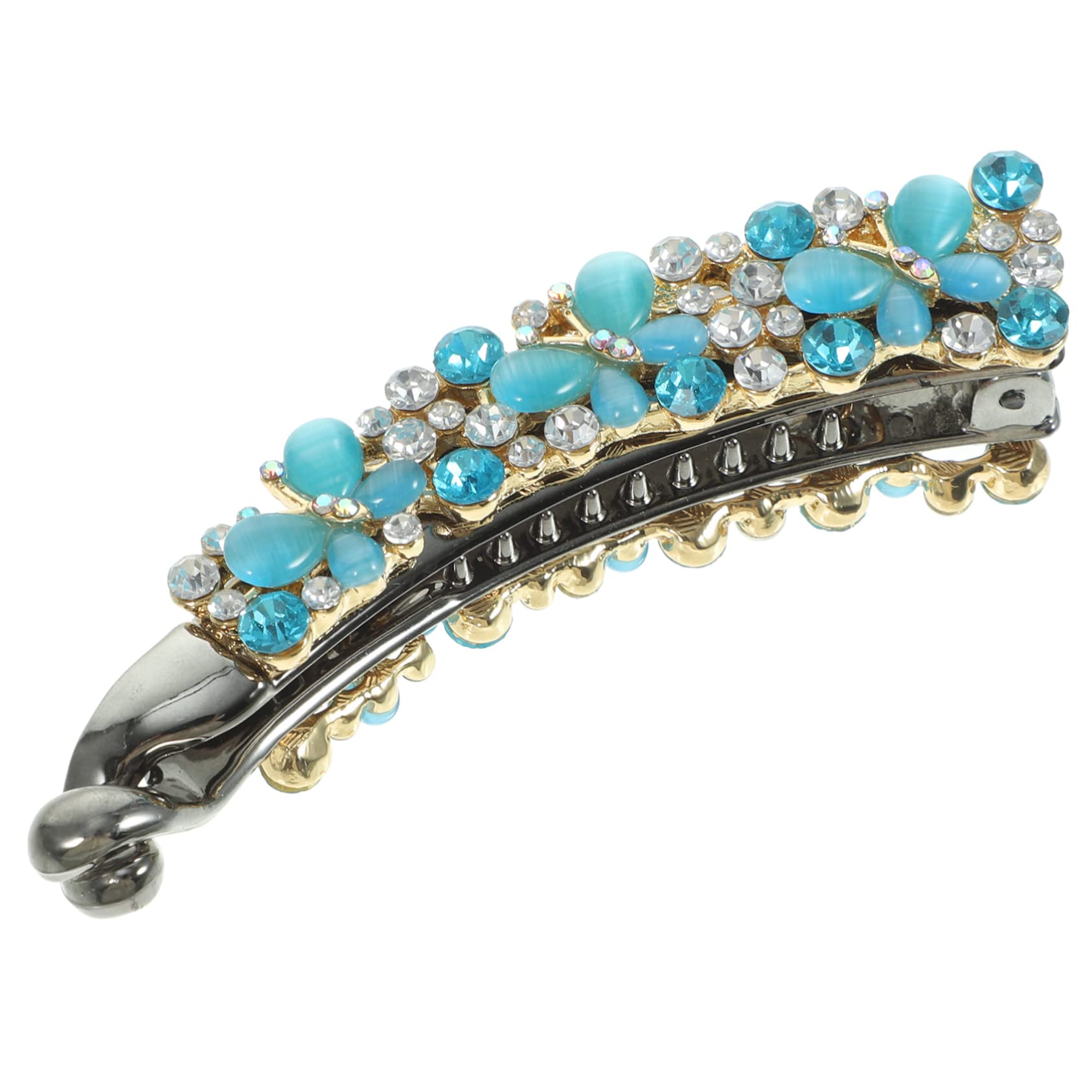 MAGICLULU Lot De 5 Pinces À Cheveux Banane En Strass Pour Femmes Accessoires De Coiffure Épais Pour Cheveux Bouclés
