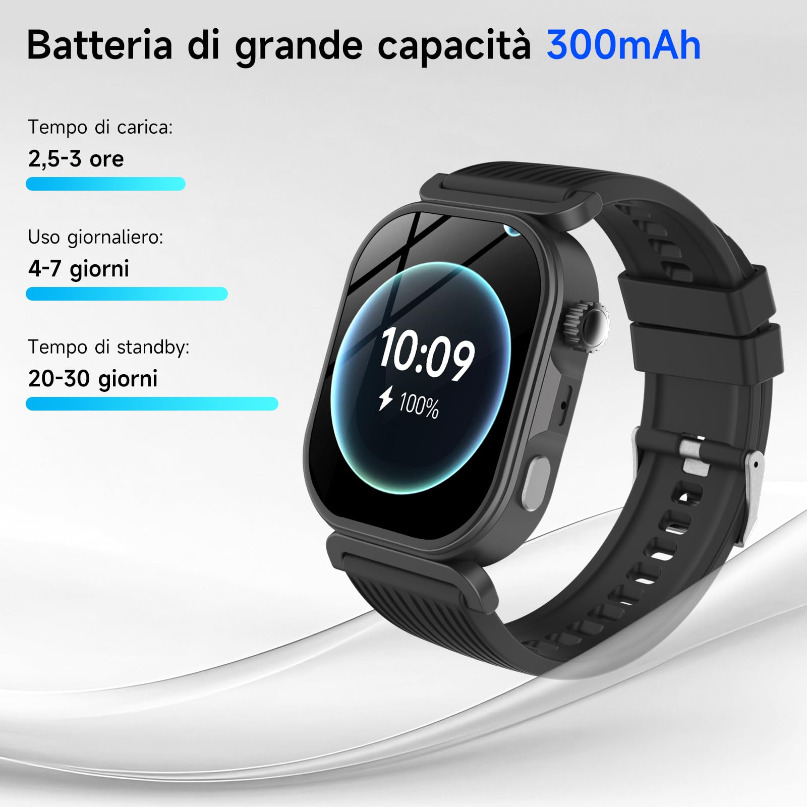 YUPENG 2026 Smartwatch ECG/HRV/Lipidi/Pressione Sanguigna/Acido Urico/BMI | 1.88" Orologio Fitness con Chiamate, 24H Sonno/Temperatura/Cardiofrequenzimetro/SpO2/Micro-Check-up/SOS, Android iOS, Nero
