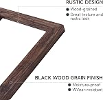 XUANLUO Picture Frames-4 Set 8x10 Picture Frame,Distressed Farmhouse Wood Pattern Photo frame,Display 5x7 with Mat or 8x10 Without Mat,Wall and Desktop Display Ideal for Home Decor,Multicolour
