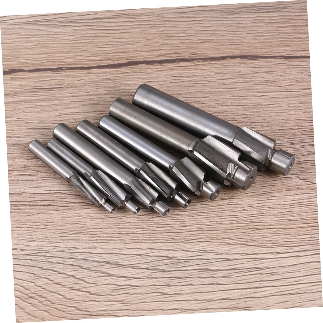 ULTECHNOVO Tungsten Steel Milling Cutters 7pcs Set Straight End Mill Cutters Drill Bits Precision Machining Tools