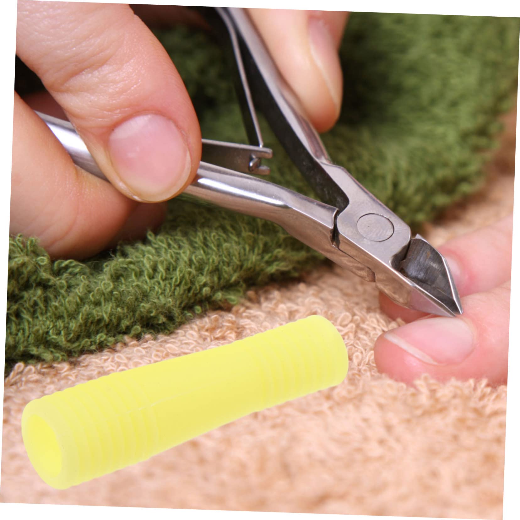 60 Pz Custodia Protettiva Per Cesoie Per Pelle Morta Copertura Del Manico Della Pinza Per Cuticole Copertura Del Manico Delle Forbici Per Cuticole Lama Gel Di Silice Manicure