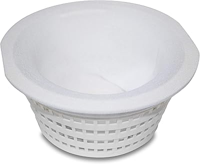 5pc White Basket Buddy One Size Pool Filter Basket Skimmer Socks