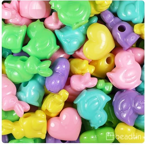 Miniatura 1 de BeadTin Spring Multi Opaco Funshine Surtido de cuentas de Pony (2oz)