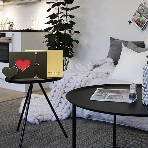 Miniatura 4 de BORR - Álbum de recortes hecho a mano para parejas, álbum de fotos para familia, libro de recuerdos familiares, libro de recortes de página negra