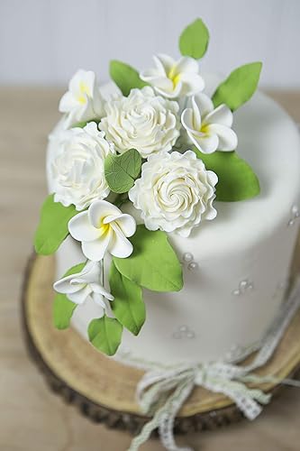 Miniatura 7 de Global Sugar Art Gardenia - Flores de pastel de azúcar, color blanco, 8 unidades por el chef Alan Tetreault