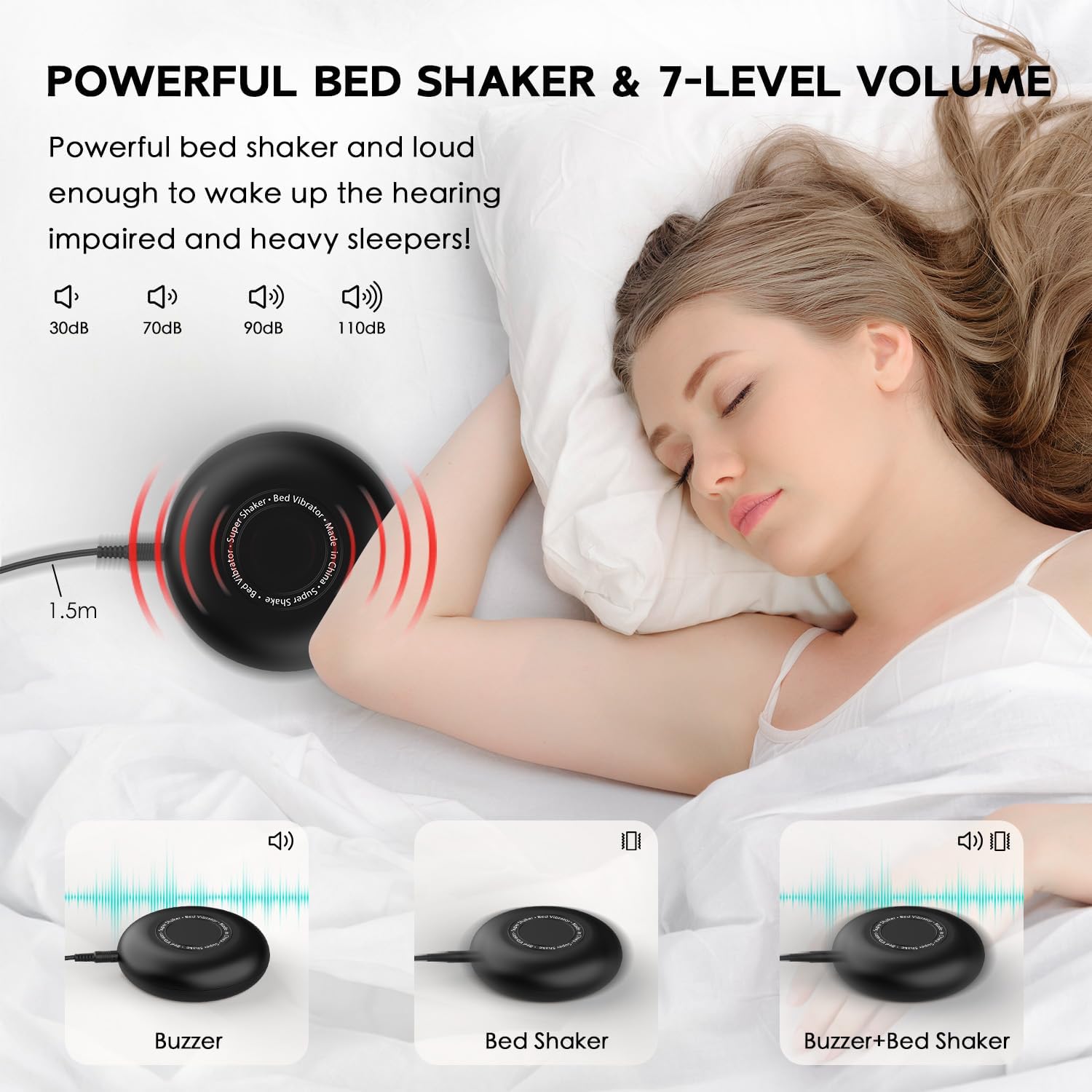 Top view of OnLyee CR1018i Alarm Clock showing control buttons