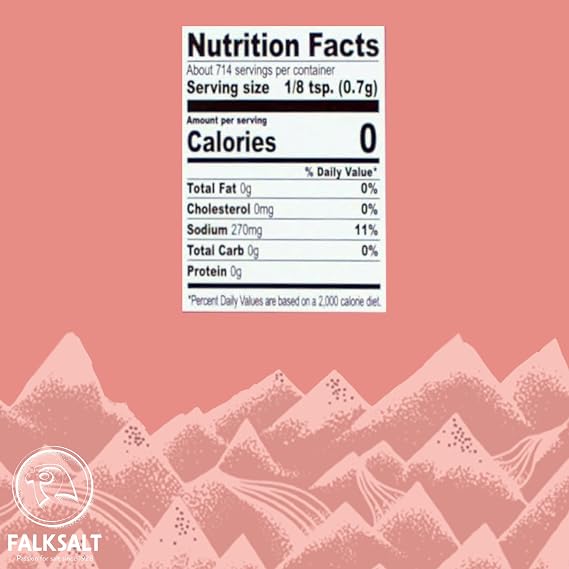 Falksalt - Fine Pink Himalayan Rock Salt, Fine Grain, No Additives, Premium Pink Salt (1.1 lb)