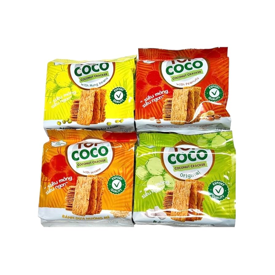 Amazon | TOPCOCOココナッツクラッカー150g 栄養たっぷり