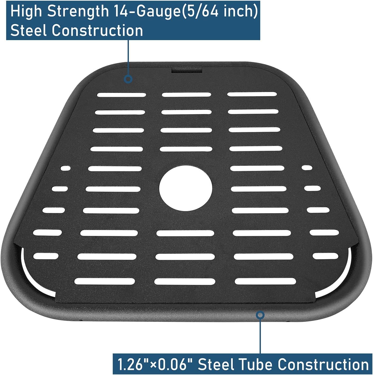 u-Box Spare Tire Molle Panel Storage Panel Cargo Rack Compatible with Jeep Wrangler YJ TJ JK 1987-2018 Ford Bronco 2021-2026, Fits up to 40" Tires