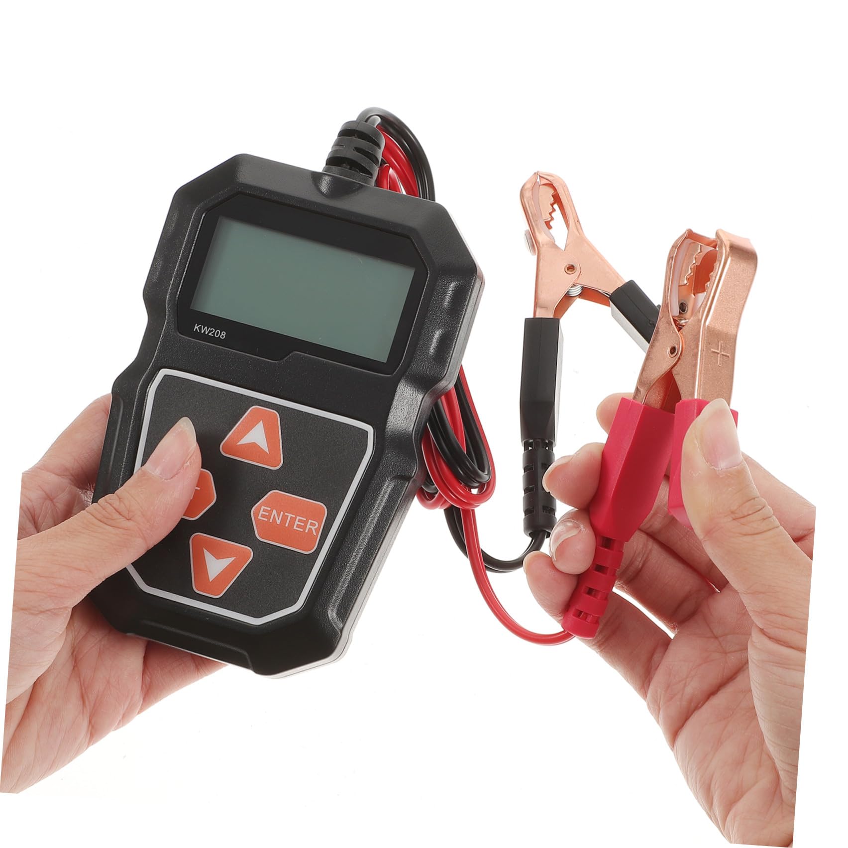 Tester per Batteria Auto 12v 2, 4 Pollici Nero Misura Resistenza | Strumento per Veicoli 12v, Abs ed Elettronica, Rileva stato Livello di Carica, 1 Pezzo