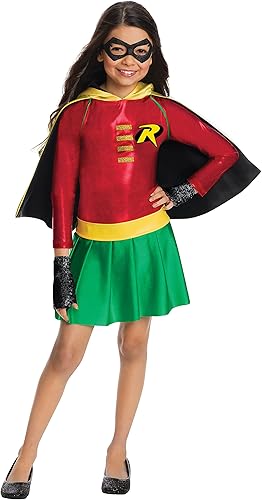 Rubie's Disfraz de Robin de DC Comics para niñas, pequeño, multicolor