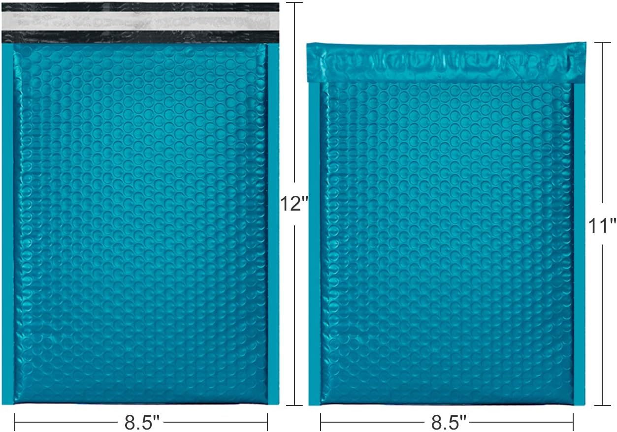 XCGS 8.5x12 Inch Forest Green Padded Bubble Mailers Pack of 25 Padded Bubble Envelopes #2 Self Sealing Bubble Mailing Envelope Bags for Shipping and Packaging (Usable Size: 8.5x11")