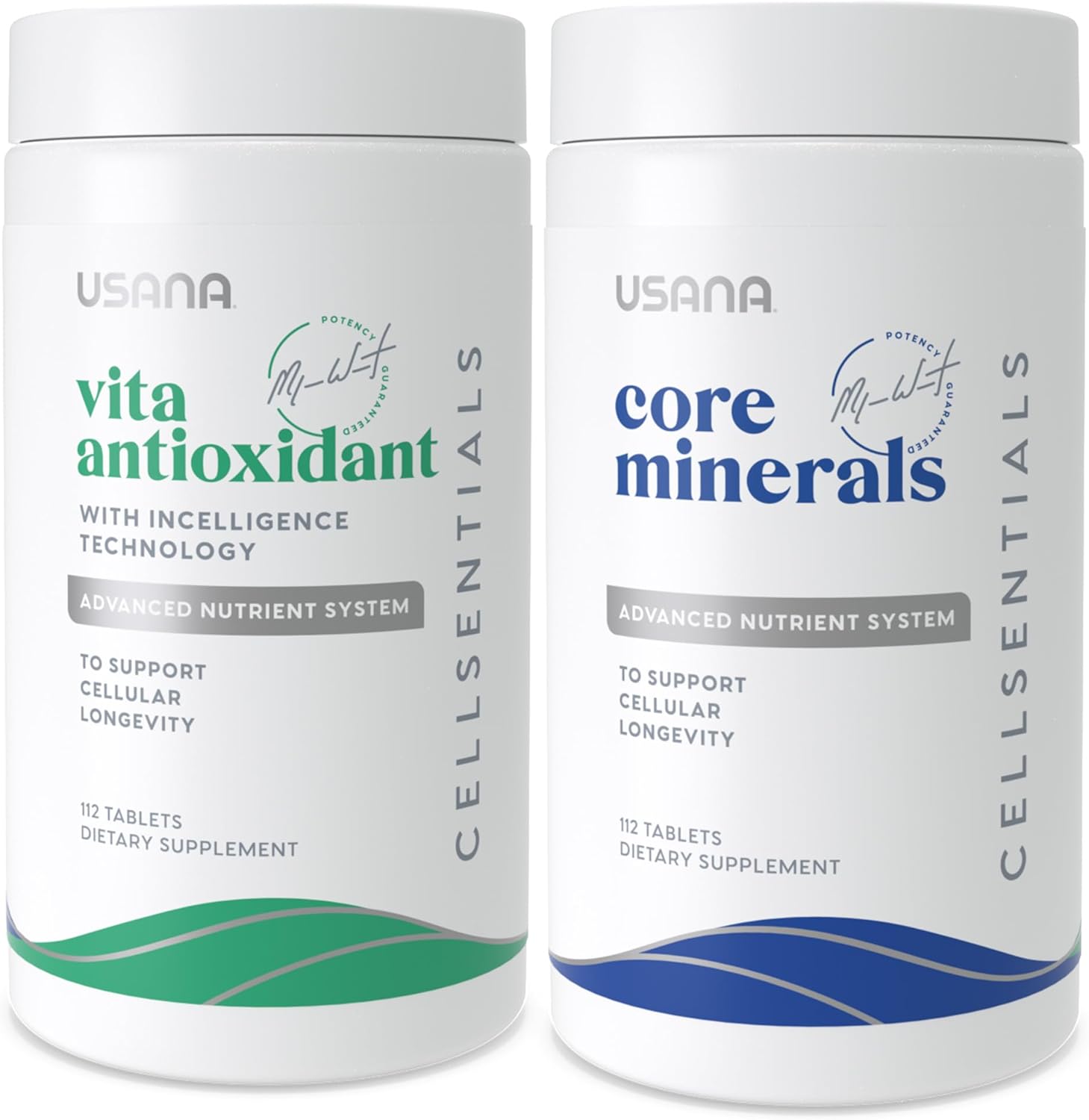USANA CellSentials - Core Minerals and Vita Antioxidant with InCelligence Technology to Support Total Body Health* - 112 Tablets Per Bottle - 28 Day Supply