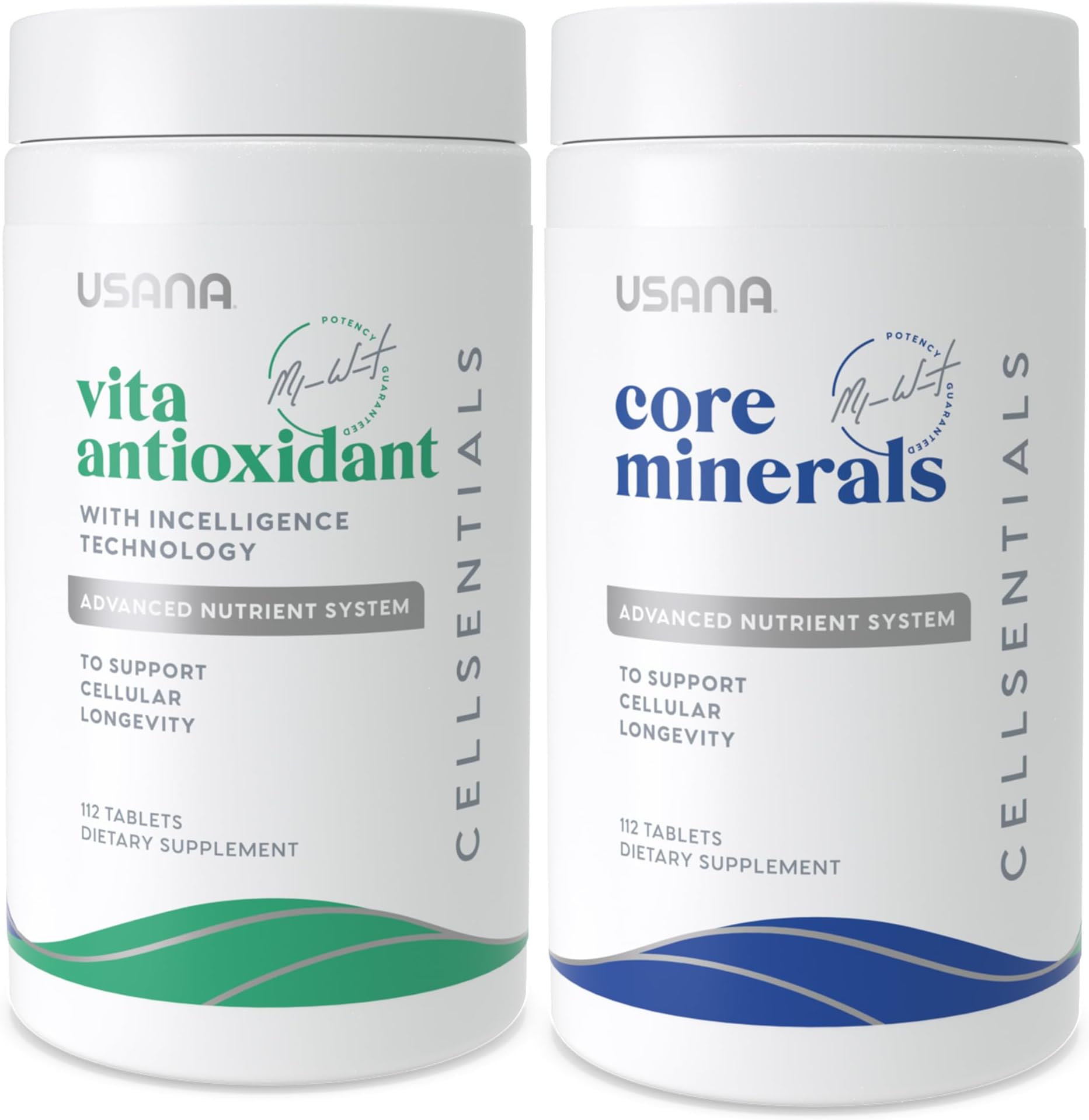 USANA CellSentials - Core Minerals and Vita Antioxidant with InCelligence Technology to Support Total Body Health* - 112 Tablets Per Bottle - 28 Day Supply