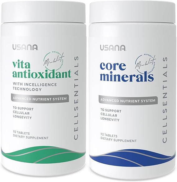 USANA CellSentials - Core Minerals and Vita Antioxidant with InCelligence Technology to Support Total Body Health* - 112 Tablets Per Bottle - 28 Day Supply