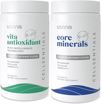USANA CellSentials - Core Minerals and Vita Antioxidant with InCelligence Technology to Support Total Body Health* - 112 Tablets Per Bottle - 28 Day Supply