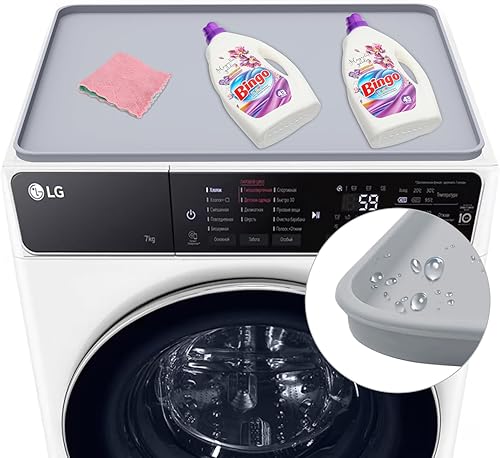 Pet Baby Fundas para lavadora y secadora para la parte superior, 23.6 x 19.7 pulgadas, alfombrilla protectora superior para lavadora, cubierta