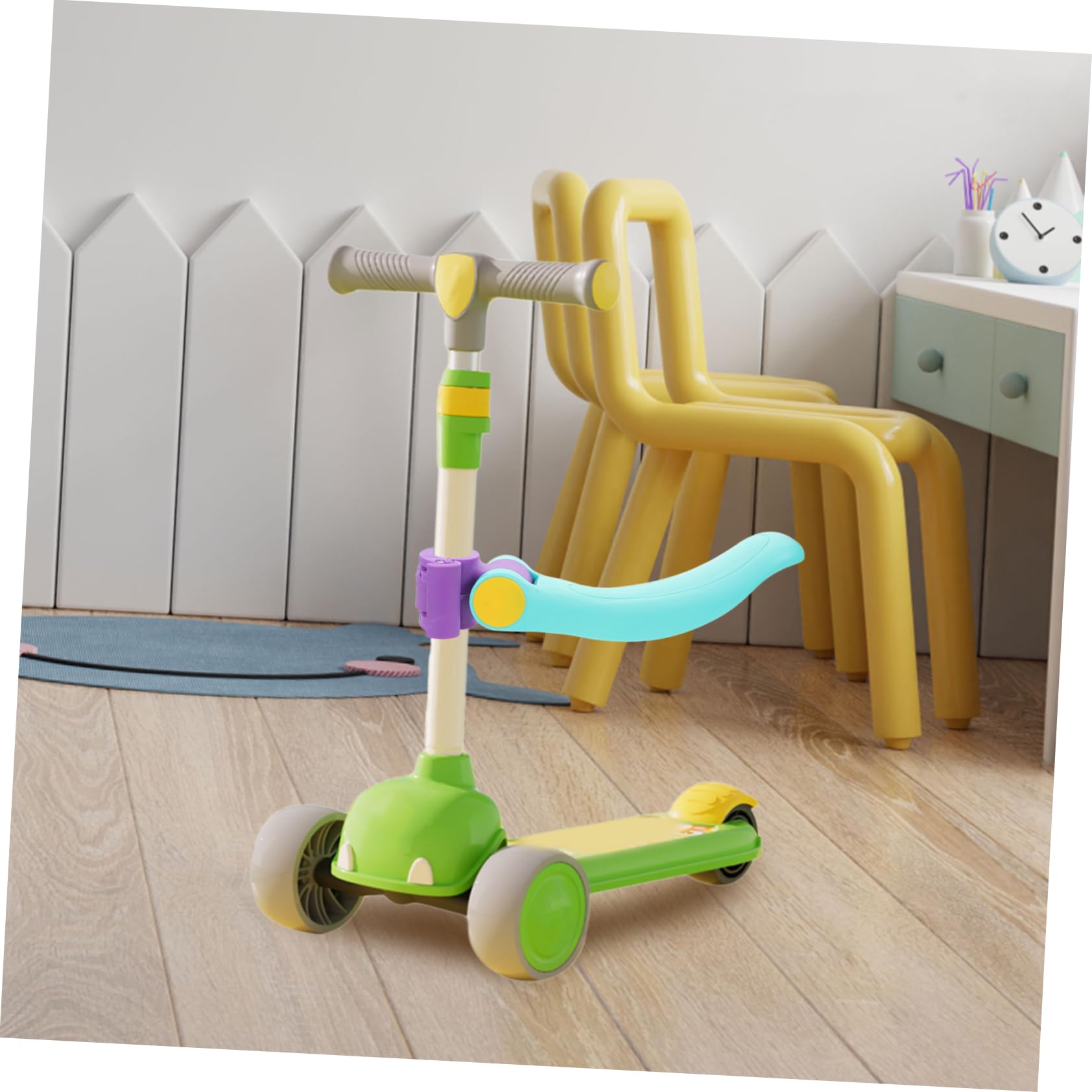 Beaupretty Scooter Siège Garçon Fille Ajustable Accessoire de Remplacement Amovible Jaune Selle Compacte pour Trottinette Garçon Fille Support pour Tout Design Moderne et Transport Facile