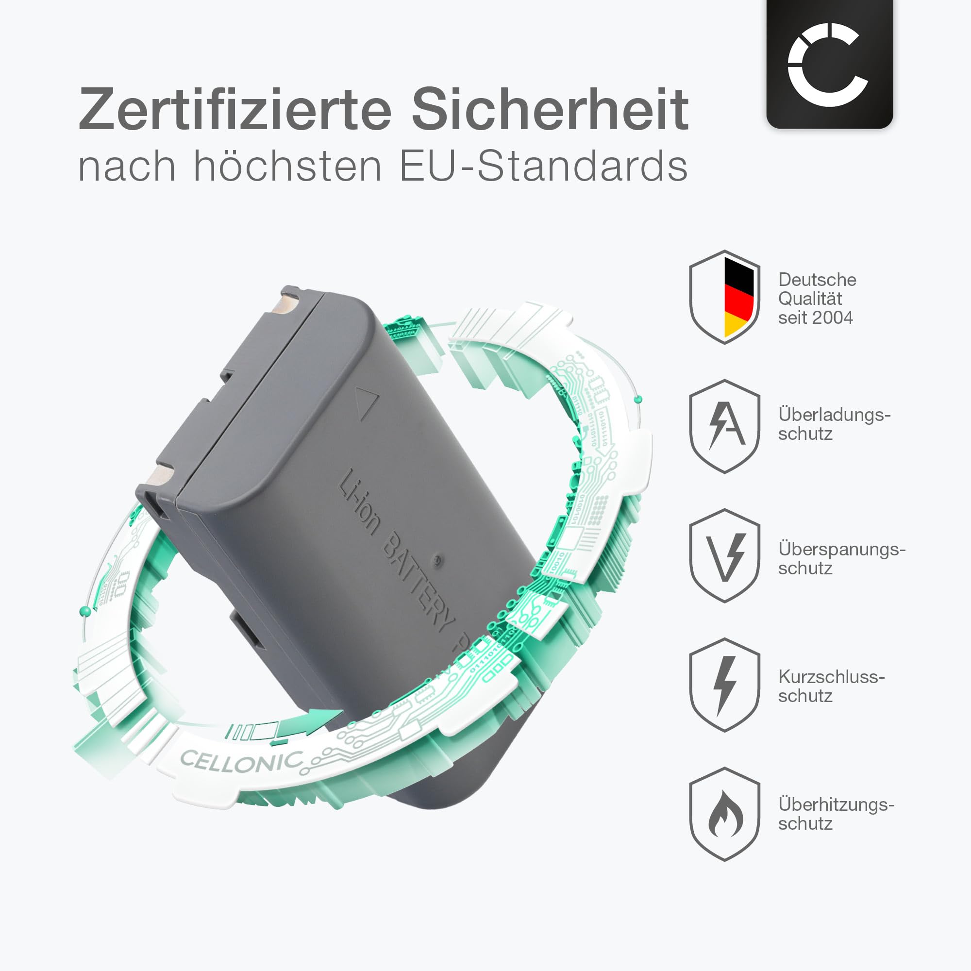 subtel 2X Akku kompatibel mit Samsung SC-D130, SC-D180, VM-A110, SB-L110A