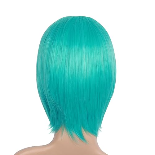 Miniatura 6 de MapofBeauty Peluca de cosplay larga y recta de 47 pulgadas472in Cian mixto